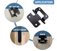 COHEALI Cerniere per Porte Mobili in Ferro 10 Pezzi 51X6X15 MM Cerniere per Armadietti Resistenti per Casa Ufficio Negozio Residenziali Durevoli e ad Alte Prestazioni