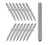 COHEALI Chiodi a Doppia Testa per Battiscopa senza Tracce Kit 50 Pezzi in Acciaio al Carbonio con Manicotto Fissaggio Sicuro per Pareti e Mobili per Installazioni senza Danni e Uso Fai