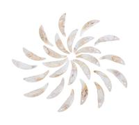 COHEALI Ciondoli per Collane a Forma di Zanna di Lupo in Plastica Leggera, Set da 25 Pezzi 40x10mm, Pendenti Fai da Te per Gioielli, Accessori per Feste e Halloween, per Braccialetti