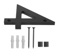 COHEALI Civico Moderno in Acrilico Nero per Esterni Segnale Porta Villa Resistente e Facile da Installare per Cortili e Cassette Postali