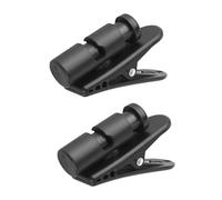 COHEALI Clip per Cavi Auricolari Nero in Abs 2 Pezzi, Fermacavo per Cuffie che Mantiene Cavo in Posizione, per Passeggiate e Clip su Cintura o Borsa