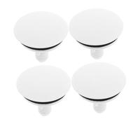 COHEALI Copriforo Lavabo in Abs Bianco 4 Pezzi per Foro Rubinetto da 13 a 35 Mm, Tappi Decorativi per Lavandini Cucina e Bagno Funzione Estetica e Antigoccia