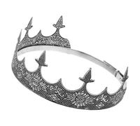 COHEALI Corona da Uomo Vintage in Metallo, Corona Reale Semplice per Halloween e Anniversari, Accessorio da Testa Elegante per Uomini e Mariti