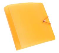 COHEALI Custodia per CD Arancia in Pp Chiusura a Bottone, Organizer per Dvd e Cd, Protegge i Dischi da Cadute, come Regalo per Appassionati di Film e Videogiochi