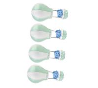 COHEALI Decorazioni per Torta a Forma di Elefante 4 Pezzi, Topper Mongolfiera Verde in Resina per Festa di Compleanno, Accessori per Decorazioni Dolci e Torte Non Commestibili