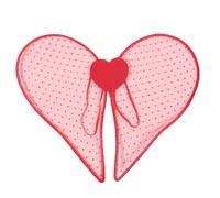 COHEALI Forma di Cuore in Organza Leggere e Comode per Costume di San, Accessori per Party e Feste Look Romantico e Design di Angelo