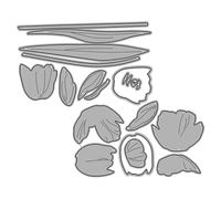 COHEALI Fustella in Ferro a Forma di Fiore di Tulipano 129x144mm, Fustelle Decorative per Carta e Album Fotografici, Stampo Resistente per Scrapbooking Fai da Te e Decorazioni Creative