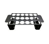 COHEALI Graticola per Barbecue in Acciaio Inossidabile Nero 18 Fori, Resistente e Stabile, per Picnic e Barbecue All'aperto