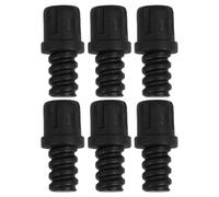 COHEALI Kit 6 Pezzi Adattatori di Ricambio per Manici Scopino Wc Connettore Autobloccante Filettato in Plastica Resistente Accessori per Spazzole Bagno Compatibili Testine Filettate