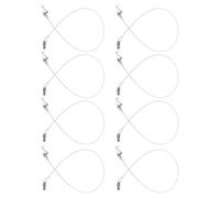 COHEALI Kit 8 Pezzi Ganci Regolabili per Cornici Corda Resistente per Appendere Quadri e Specchi Soluzione Espositiva Versatile per Casa Galleria e Ufficio Montaggio Rapido e Preciso