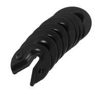 COHEALI Kit Clip per Specchio 8 Pezzi in Acciaio Inox Nero, Connettori per Fissaggio Mobili e Supporti a Parete Nascosti, Installazione Sicura per Specchi Pesanti e Decorazioni