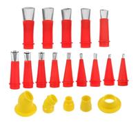 COHEALI Kit di Ugelli in Plastico per Pistola da Colla con Base Rimovibile e Struttura Staccabile, Facile Applicazione per Progetti di Bricolage e Miglioramento Casa