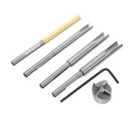 COHEALI Kit Rifinitore Penna per Tornitura Legno con Mandrino Colletto e Taglierina di Precisione Accessori Multifunzione per Falegnameria Completo per Protezione Penna e Finitura