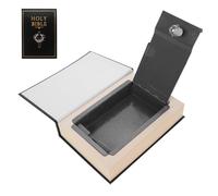 COHEALI Libro Sicuro Forma di Bibbia con Serratura Combinazione e Chiave Scatola Sicurezza Segreta per Soldi Gioielli e Oggetti Personali Salvadanaio Nascosto per Risparmio e Protezione