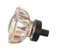 COHEALI Maniglie per Porte in Lega di Zinco Color Oro Chiaro Pomelli per Mobili a Forma di Fiore Trasparenti Vintage Manopole per Cassetti da Cucina Base Nera Adatte per Armadi e