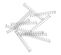 COHEALI Molle di Compressione in Acciaio Inossidabile per Ricariche Penna a Sfera, 10 Pezzi, Molla di Ritorno per Penne da Scrittura, per Festa Scuola Decor