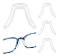 COHEALI Naselli in Silicone Antiscivolo 4 Pezzi a Forma di U Morbidi Resistenti a Deformazioni e Rotture per Occhiali da Lettura per Uso Quotidiano
