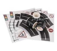 COHEALI Nastro Adesivo Pista Corsa e Ferroviaria per Removibile e Facile da Usare per Design Stradale e Ferroviario Fai da Te Adesivi Sicuri senza Residui per Giochi Educativi e Creativi