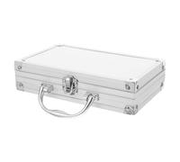 COHEALI Organizzatore di Monete Compatto in Alluminio Argento con Design Trasparente, Scatola per Collezione Monete e Medaglie per Collezionisti e Appassionati