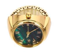COHEALI Orologio da Indice Piccolo Design Anello in Lega di Zinco Oro Lancette Visibili per Tutti gli Eventi e Utilizzo Quotidiano per Donne e Uomini