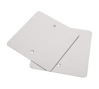 COHEALI Outlet Cover in Acciaio Inossidabile, 2 Pezzi, argento, per ceiling fan boxes e home replacement, per coprire aperture e difetti della parete