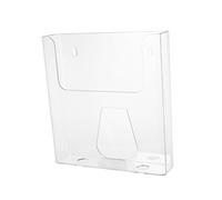 COHEALI Porta Brochure Trasparente da Parete in Acrilico Espositore Verticale per Volantini e Depliant Organizer Pubblicitario per Ufficio e Negozio Aggiornamento Facile e visibilità