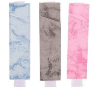 COHEALI Portapenne Elastico in Pelle PU 3 Pezzi per Quaderni e Diari con Cinturino Regolabile Astuccio Portapenne Multifunzione per Riunioni Lezioni e Viaggi di Lavoro