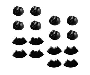 COHEALI Protezione Gambe per Mobili in Gomma ad Alta Resilienza 16 Pezzi, Coprigambe Antiscivolo per Sedie, Tavoli e Sgabelli, Protezioni Piedini Silenziose per Pavimenti, per Casa