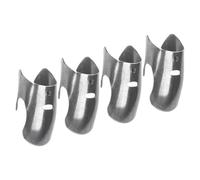 COHEALI Protezione per Dita in Acciaio Inox 4 Pezzi, Protettore di Taglio Compatto per Cucina, Accessorio per Affettare Frutta e Verdura senza Rischi, Utensile Sicuro per Chef e Uso