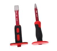 COHEALI Scalpelli da Demolizione con Manico Antiscivolo in Gomma Scalpello Rinforzato in Acciaio Vanadio per Calcestruzzo e Muratura Scalpello Paramano Resistente per Scalpellatura Roccia