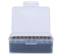 COHEALI Scatola Porta Batterie Aa Aaa in Plastica Trasparente con Inserti in Spugna Nera Contenitore Multi-Scomparto Salvaspazio per Telecomandi e Torce Custodia Portatile Antipolvere