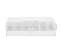 COHEALI Scatola Portacavi Coperchio Organizzatore per Cavi USB da Scrivania, Design a Scomparti per Gestione Cavi, Organizer Caricabatterie per Ufficio e Casa, Salvaspazio Bianco