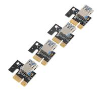 COHEALI Schede Adattatrici Pci-e da 1x a 16x per Mining, Set da 4 Convertitori USB 3.0 Resistenti Connettore Grafico Importato, Accessori per Computer e Componenti Interni