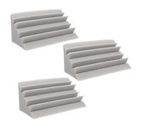 COHEALI Schiuma Acustica Fonoassorbente 3 Pezzi 9.4X4.7X4.7 Pollici Pannelli Bass Trap Angolari Insonorizzazione Professionale Per Studio Podcast Home Cinema