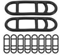 COHEALI Set 10 Pezzi Cinghie in Silicone per Lampada da Bicicletta, Cinghia di Fissaggio per Torcia, Supporto Leggero per Luci Anteriori e Posteriori Bici, Compatibile Manubrio