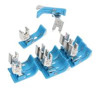 COHEALI Set 10 Pezzi Piedini Premistoffa Guida Destra e Coltello Integrato in Acciaio per Macchine da Cucire Industriali Accessori per Cucito Piedino Stretto Destro per Cucitura Precisa