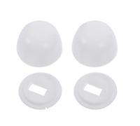 COHEALI Set 2 Paio Tappi Bulloni per Wc in Plastico Bianco, Accessori per Installazione Water, Copribulloni Resistenti per Fissaggi a Pavimento, Progetto Fai-da-te