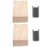 COHEALI Set 2 Pezzi Parti di Fissaggio Testa in Ferro e Tappo di Legno, Accessori per Attrezzi da Giardino Manuali, Sostituzione Resistente per Utensili da Scavo, per Lavori