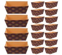 COHEALI Set 25 Pirottini per Torte Usa e Getta in Carta Resistente Alte Temperature 80x40x40mm, Mini Teglie per Plumcake e Antipasti, per Pranzi e Dessert, Confezione Impilabile Pratica