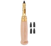 COHEALI Set 6 Pezzi Punzone per Cinture in Legno e Metallo Punte Intercambiabili 1.5-4mm Strumento per Forare Pelle e Plastica per Impiego Domestico e Laboratorio
