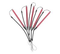 COHEALI Set 8 Penne Stilo per Touchscreen Resistivo e Capacitivo con Cordino a Molla Rosso, Pennino a Punta Fine Ergonomico per Tablet, Smartphone, Casse di Negozi e Firma Digitale