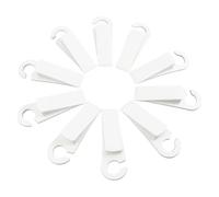 COHEALI Set da 10 Cunei Fermaporta in Gomma Bianca Senza Foratura, Fermaporta a Cuneo per Pavimento Resistente e Antiscivolo, per Casa, Ufficio e Protezione