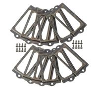 COHEALI Set da 12 Pezzi Porta Etichette Vintage in Metallo Anticato con Maniglia per Cassetti e Armadietti, Cornice per Etichette per Schedari Ufficio e Scaffali Biblioteca,