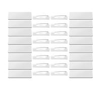 COHEALI Set da 16 Etichette Vuote con Spilla, Targhette Identificative Magnetiche Riutilizzabili per Ufficio e Scuola, Badge Personalizzabili con Clip per Lavoratori e Assistenti