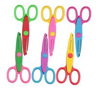 COHEALI Set Forbici per Album Fai da Te 6 Pezzi Taglierina per Carta Bordi a Pizzo Strumenti Creativi per e Scrapbooking Design Sicuro e Decorativo per Progetti Manuali