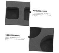 COHEALI Stampo in Grafite con Scomparti Resistente alla Corrosione Alta Stabilità Termica per Fusione Oro Argento Rame Compatto e Durevole per Analisi e Didattica