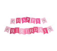 COHEALI Striscione Compleanno per Cani in Cotone Rosa, Decorazione per Festa di Compleanno di Cuccioli, Non Facile da Sfondare o Sbiadire, Set di 1 Pezzo per Foto Ricordo