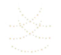 COHEALI Striscione Facile da Usare Bianco 5 Pezzi Margherite in Carta per Decorazioni Festa Compleanno per Ambienti Interni ed Esterni