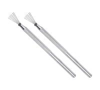 COHEALI Strumenti per Ceramica 2 Pezzi, Pennelli per Texture in Metallo per Scultura Argilla, Utensili per Modellare e Riparare Opere D’Arte in Ceramica, Adatti a Principianti e Esperti