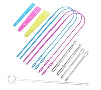 COHEALI Strumenti per Cucire Kit Strumenti Infila Cordoncini Gancio Girare Passanti Perline Perline Cucire Passanti Infila Cordoncini Pantaloni Lungo Forniture Accessori Maglieria Fai da t